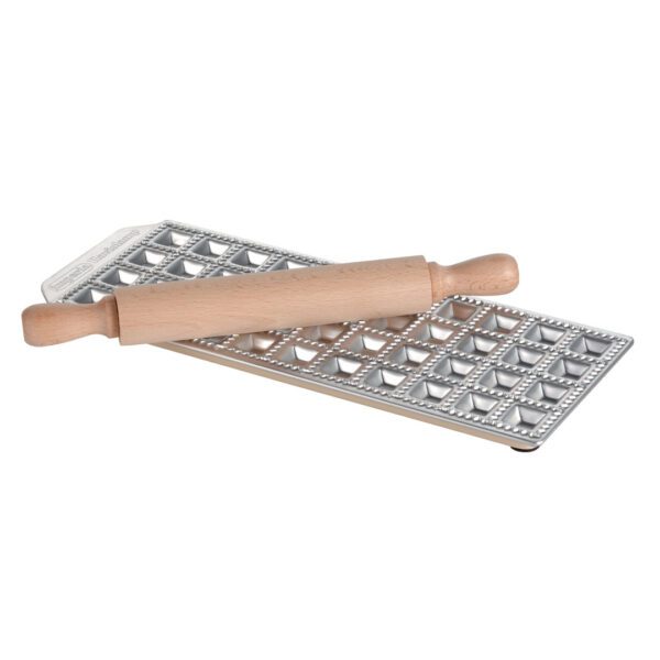 Imperia - Raviolamp Classic Ravioli Tray + Rolling Pin - Image 4